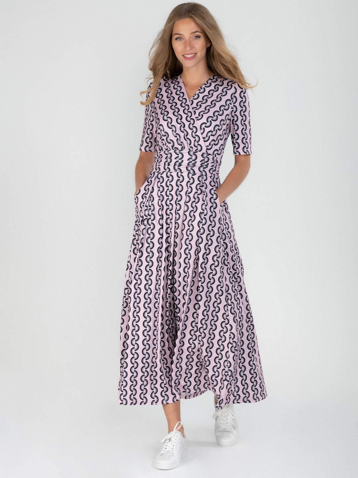 Jolie Moi Molly Geo Print Maxi Dress ...